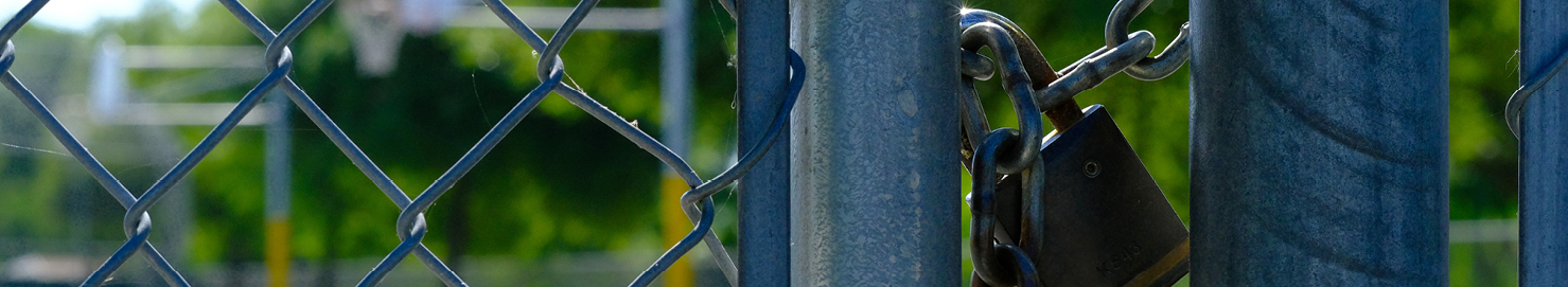 A locked gate