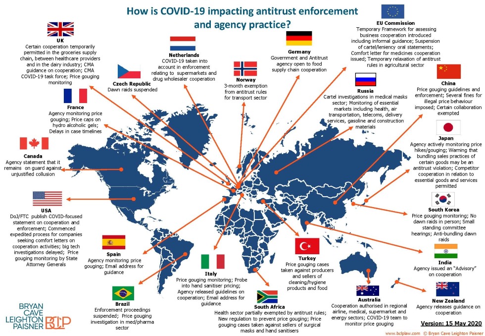 Bryan Cave Leighton Paisner Covid 19 Coronavirus Maps